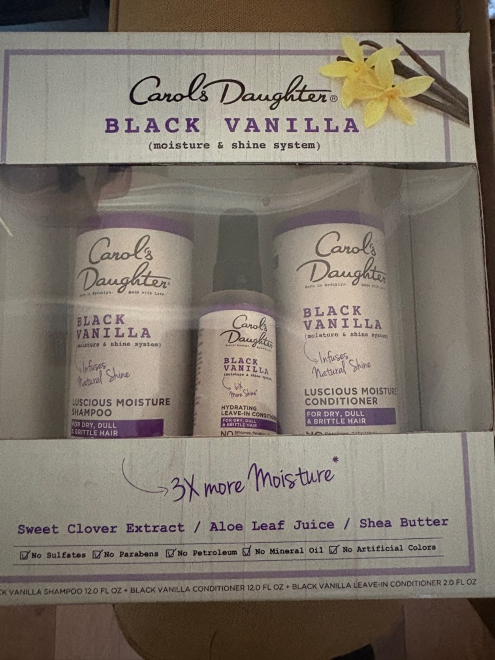 Carol's Daughter Black Vanilla Moisture Shampoo & Conditioner Set